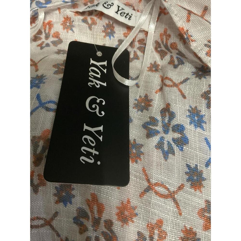 Yak & Yeti Boho Kimono Cardigan One Size Floral Patchwork 100% Viscose NWT - Picture 5 of 7